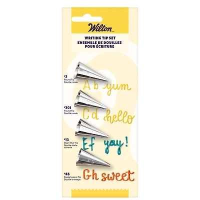 Wilton® Writing 4 Piece Tip Set
