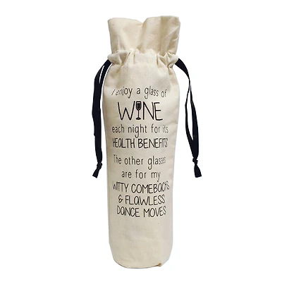 Personality Case™ Health Canvas Wine Bag