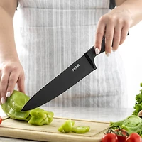 JoyJolt® Black Multipurpose Kitchen Knife Set