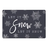 Let It Snow 27x18 Floor Mat