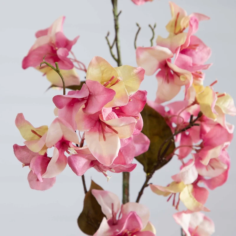 47" Light Pink Bougainvillea Flower Stems, 3ct.
