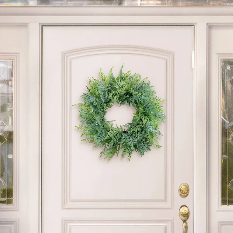 26" Artificial Fern Spring Wreath