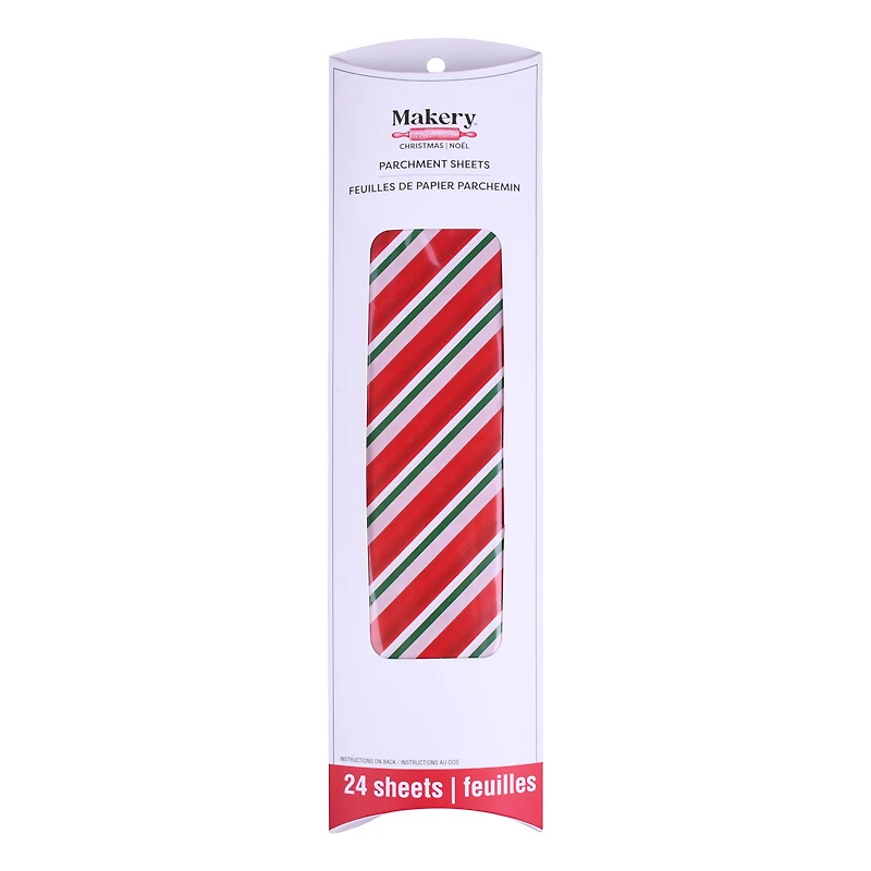 12" x 12" Stripe Parchment Sheets, 24ct. by Makery™