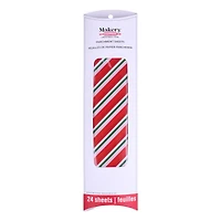 12" x 12" Stripe Parchment Sheets, 24ct. by Makery™