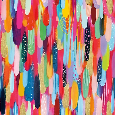 RoomMates Red Multi Brushstroke Peel & Stick Wallpaper