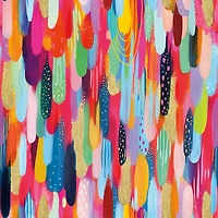 RoomMates Red Multi Brushstroke Peel & Stick Wallpaper