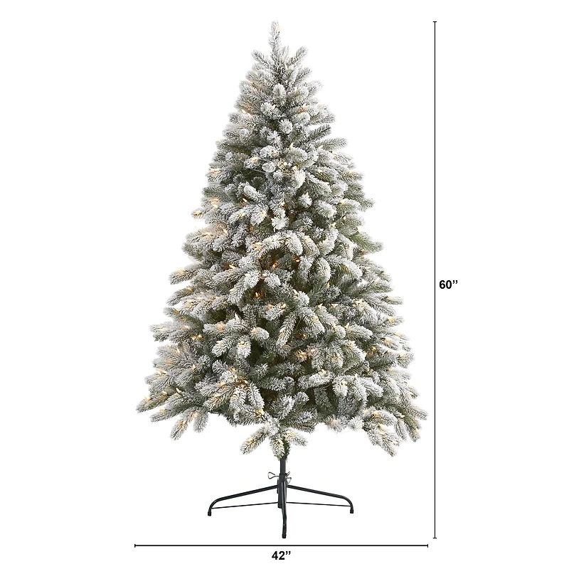 6ft. Pre-Lit South Carolina Spruce Artificial Christmas Tree, Clear LED Lights