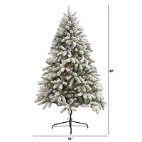 6ft. Pre-Lit South Carolina Spruce Artificial Christmas Tree, Clear LED Lights