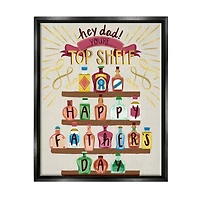 Stupell Industries Dad You're Top Shelf Phrase Floater Framed Art