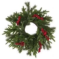 12" Mini Pine & Berry Wreath by Ashland®