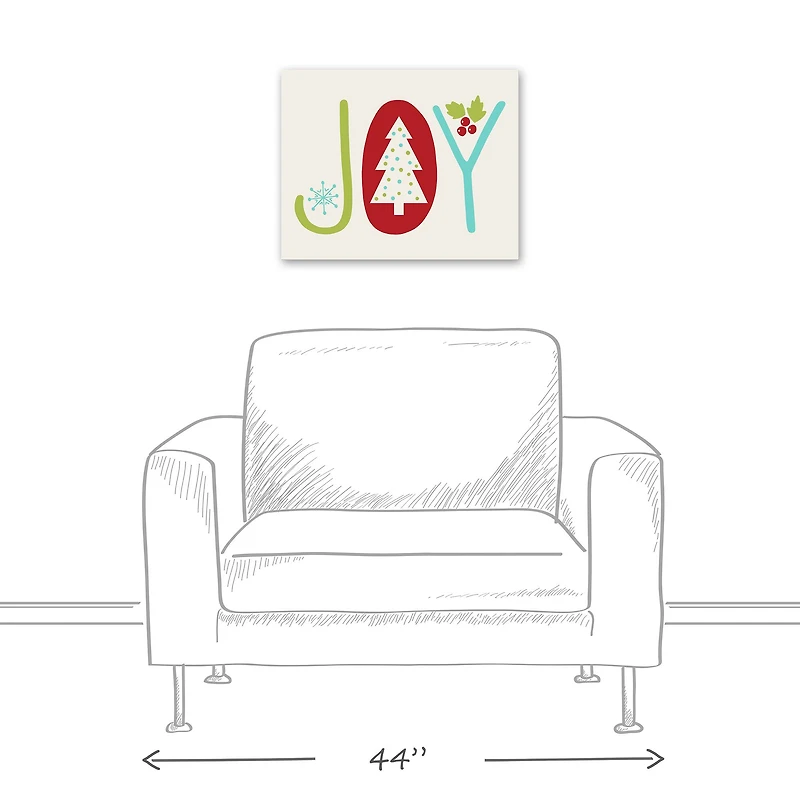 Joy 20x16 Canvas Wall Art