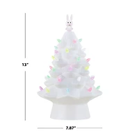 Mr. Cottontail White 13" Ceramic Easter Bunny Tree