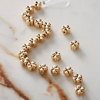 Gold Clover Beads, 6mm by Bead Landing™
