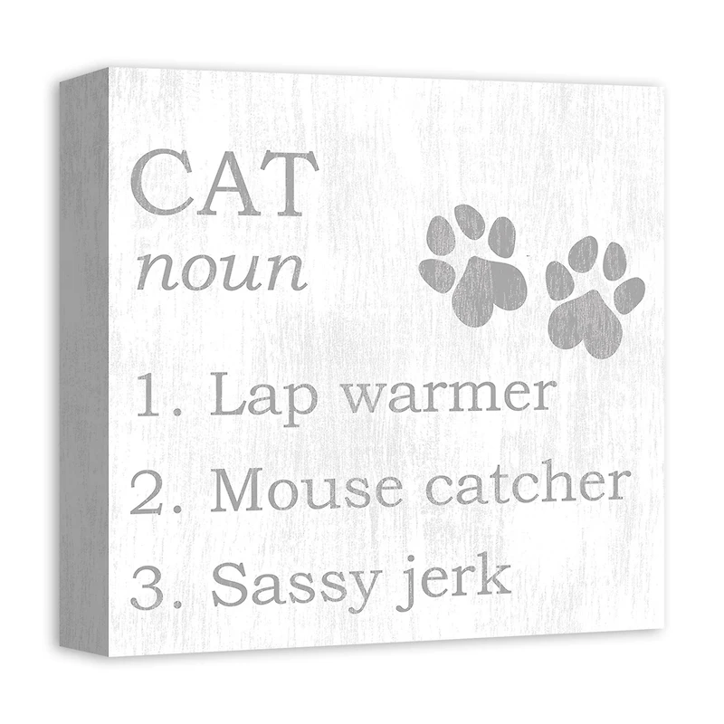 Cat Definition Canvas Wall Art