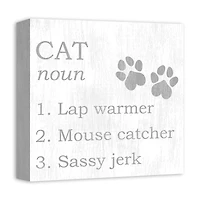 Cat Definition Canvas Wall Art