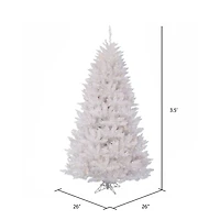3.5ft. Unlit Sparkle White Spruce Artificial Christmas Tree