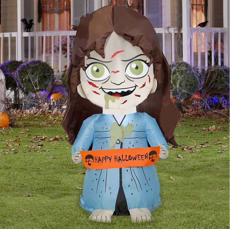 3.5ft. Airblown® Halloween Inflatable The Exorcist Stylized Regan