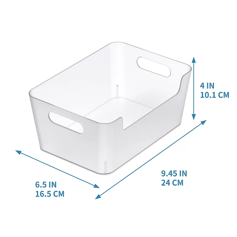 Clear Open Storage Bin by Simply Tidy