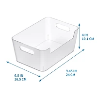 Clear Open Storage Bin by Simply Tidy