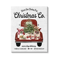 Stupell Industries North Pole Christmas Co. Sign Canvas Wall Art