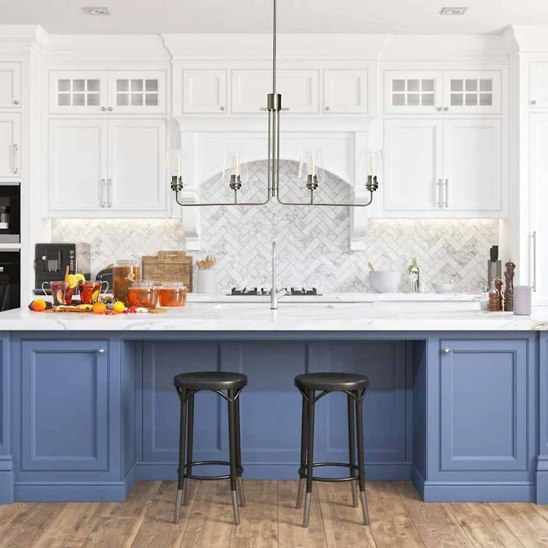 Hello Honey® Robert Stevenson Lighting Holden Metal & Glass 4-Light Linear Chandelier