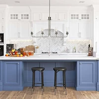 Hello Honey® Robert Stevenson Lighting Holden Metal & Glass 4-Light Linear Chandelier