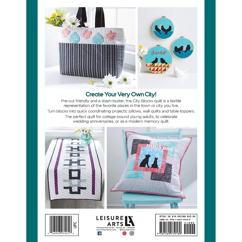 Leisure Arts® Quilt & Sew City Block Book
