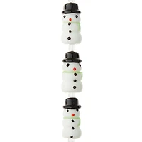 12 Packs: 5 ct. (60 total) Snowman Lampwork Beads, 23mm by Bead Landing™