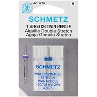 SCHMETZ Stretch Twin Machine Needle, 4.0/75