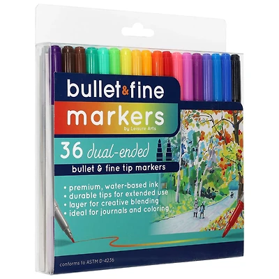 Leisure Arts® Color Dual-Ended Marker Set