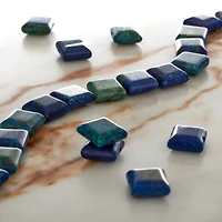 Chrysocolla Flat Square Beads, 10mm by Bead Landing™