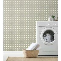 RoomMates Ivory Modern Circles Acoustical Peel & Stick Tiles
