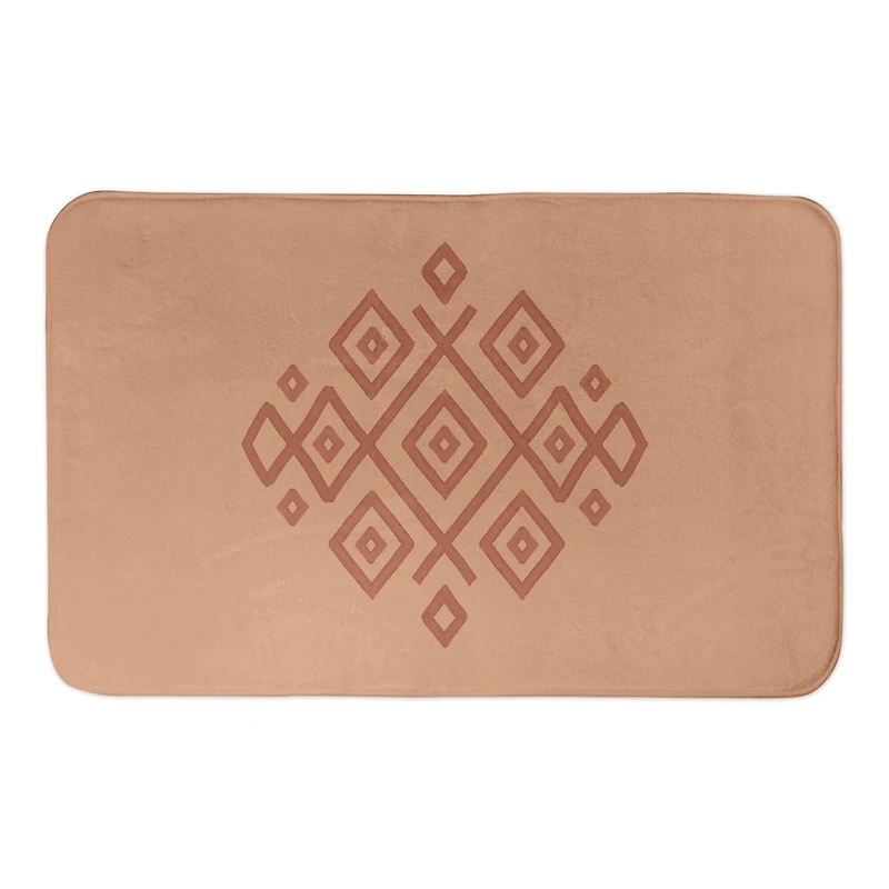 Terracotta Diamond 34" x 21" Bath Mat