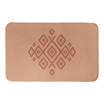 Terracotta Diamond 34" x 21" Bath Mat