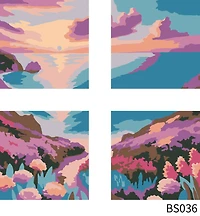 Beach Sunset Paint-by-Number Gallery Mini Kit by Artist's Loft®