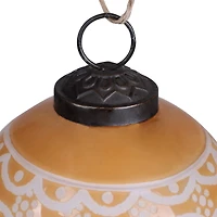 3" Light Brown Gingerbread Glass Ball Ornament by Ashland®