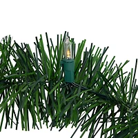 18ft. Battery Operated Pre-Lit Artificial Christmas Pine Garland