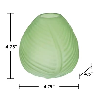 4.7" Glass Tabletop Leaf Vase by Ashland