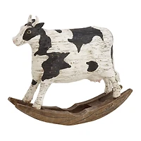 12" Farmhouse Cow Sculpture
