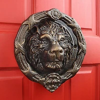 9" Pride of the Lions Foundry Cast Iron Lion Door Knocker