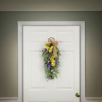 26" Pansy & Lavender Swag