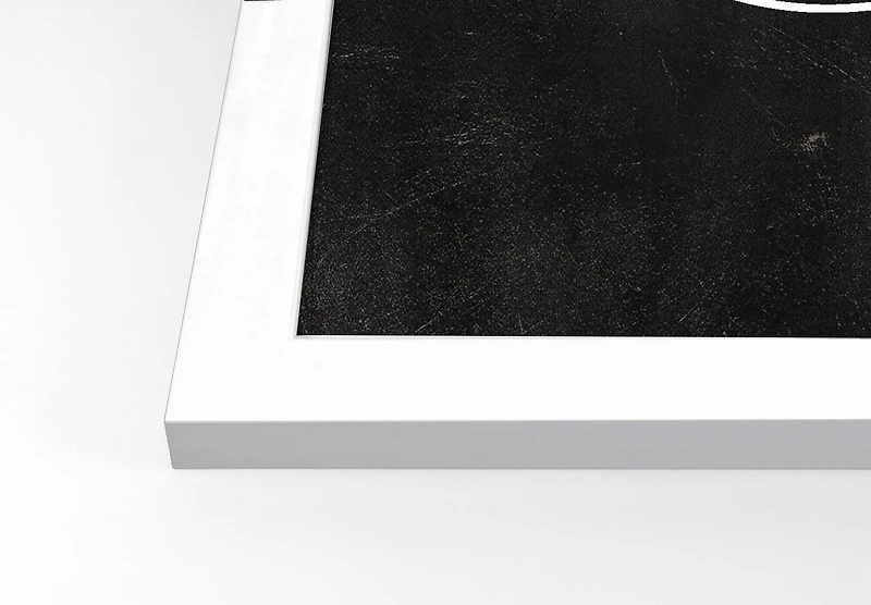 Moon Circle 6 11" x 14" White Framed Print Under Plexiglass