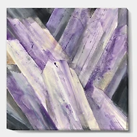 Designart - Geometric Purple Glacier