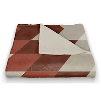 Pink Zig Zag 50" x 60" Coral Fleece Blanket