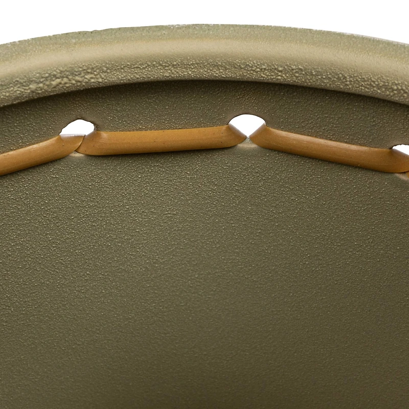 Hello Honey® 9" Green Stoneware Planter with Woven Design