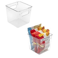 Sorbus 5.5" Clear Square Bins
