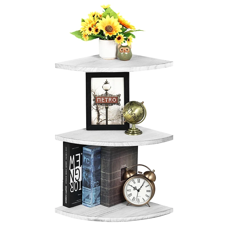 Floating Corner Shelves Set