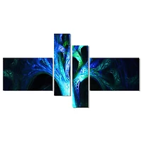 Designart - Magical Blue Psychedelic Tree