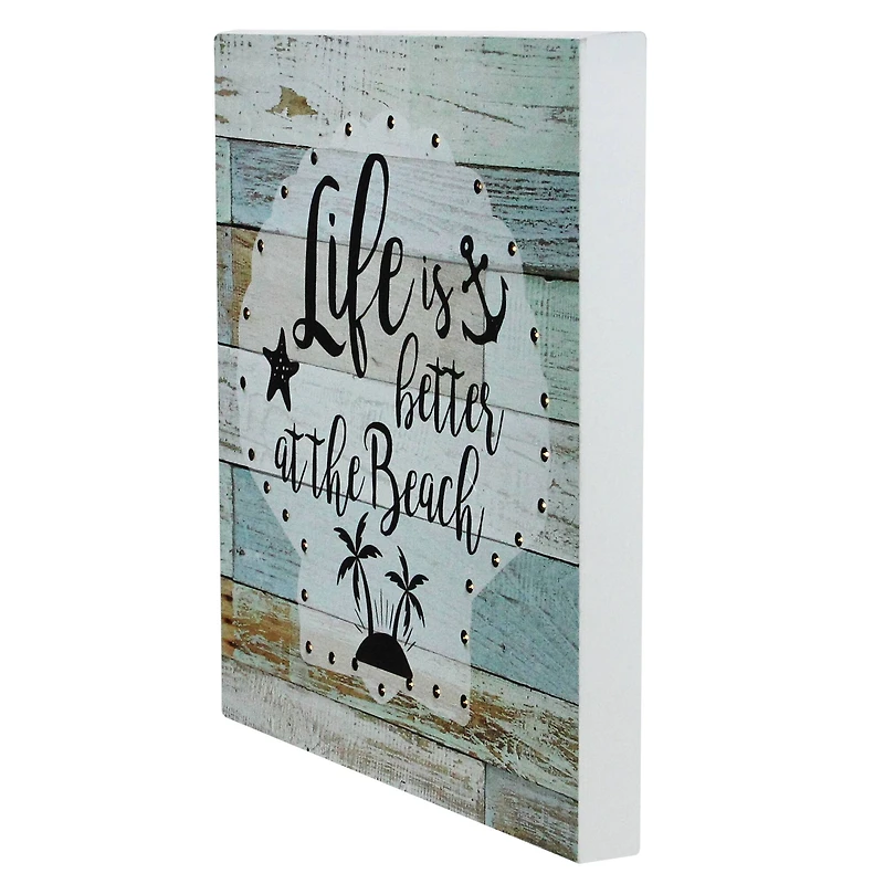 LED Beach Wall Art Plaque