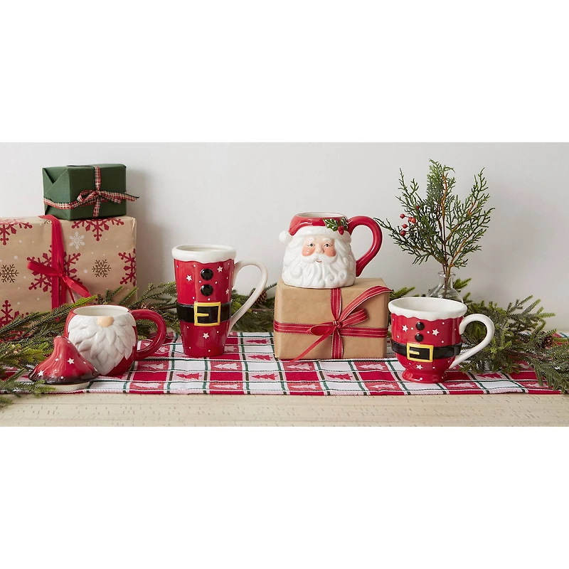 DII® 14oz. Santa Ceramic Mugs, 2ct.